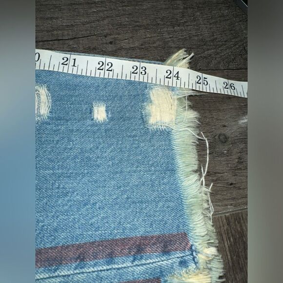 Abercrombie & Fitch Annie High Rise Girlfriend Cropped Raw Hem Jeans Size 27/4s - Picture 11 of 11